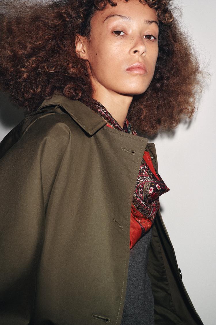 Amélie Hooded Trench Coat