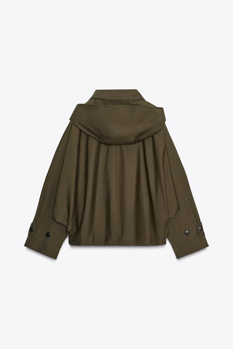 Amélie Hooded Trench Coat