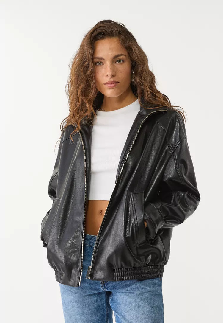Oversized leather effect jacket - Edel Essential
