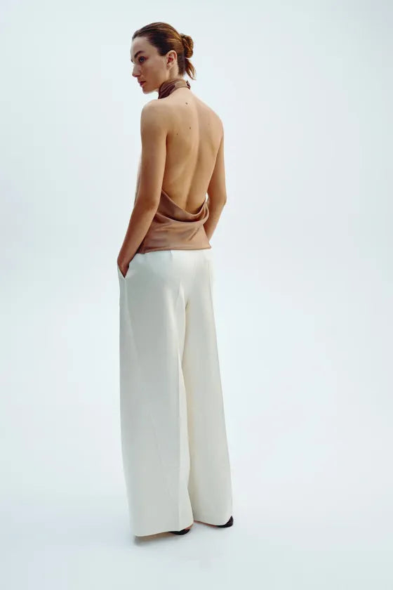 Satin Halter Neck Top - Edel Essential