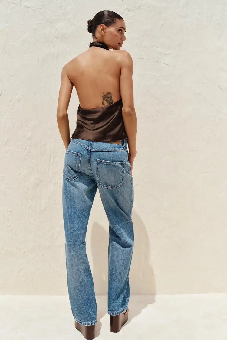 Satin Halter Neck Top - Edel Essential