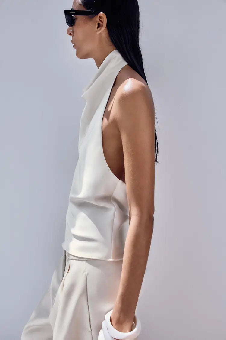 Satin Halter Neck Top - Edel Essential