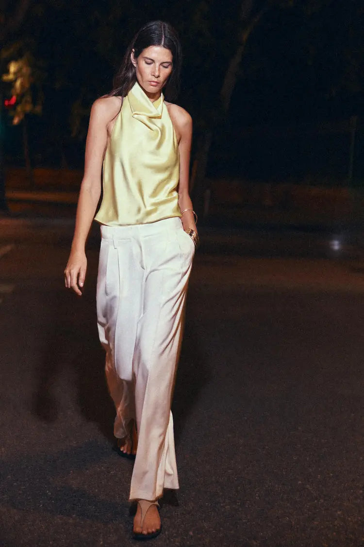 Satin Halter Neck Top - Edel Essential