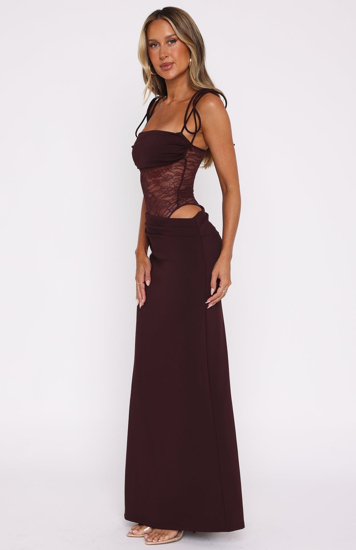 Lace panel maxi dress - Edel Essential