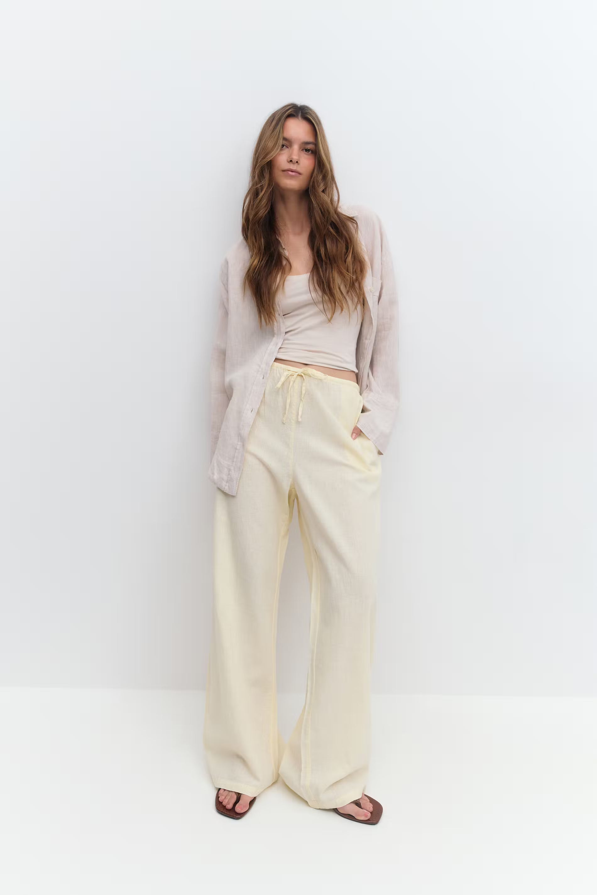 Linen blend trousers - Edel Essential