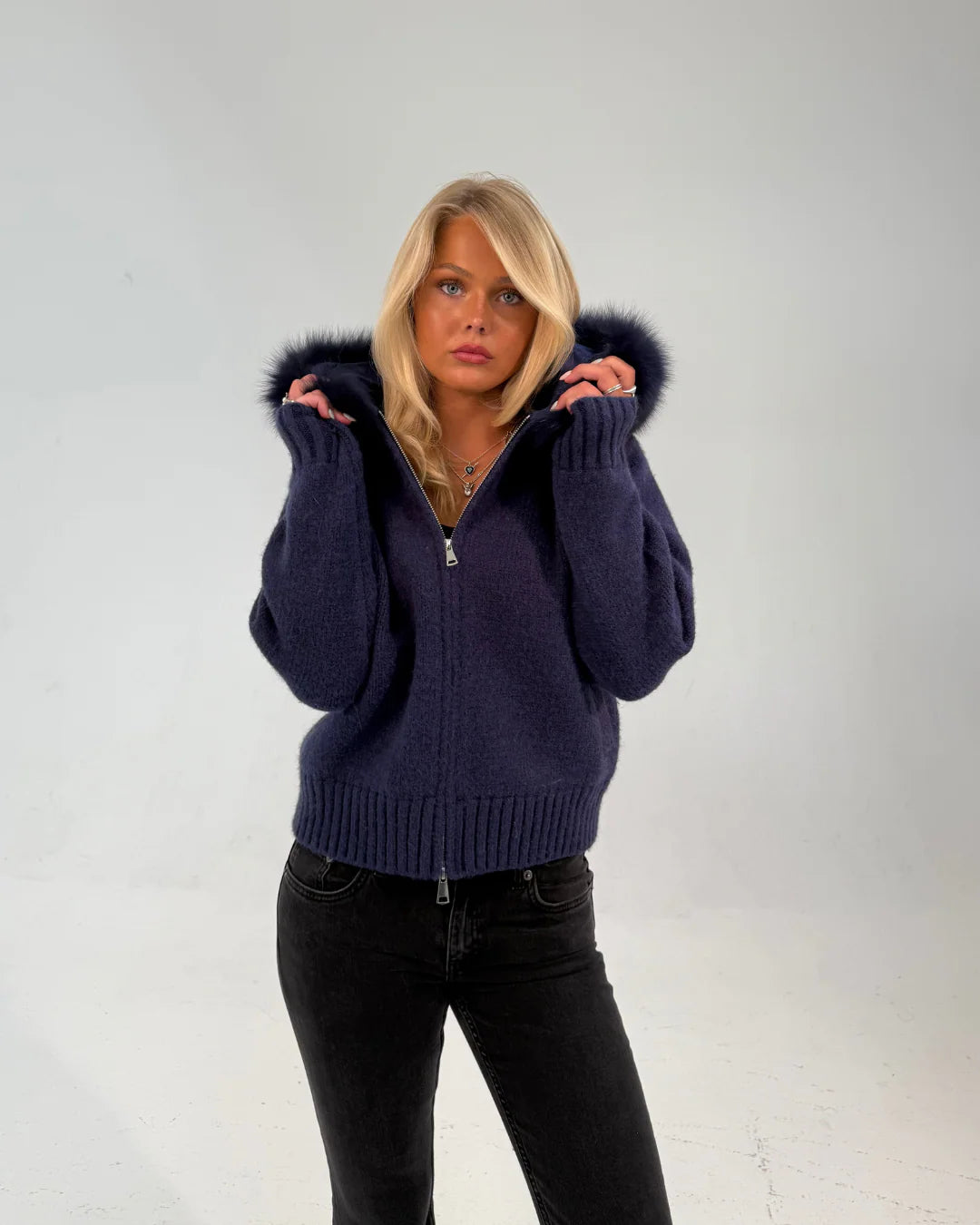 Zipped Fur Jacket - Edel Essential