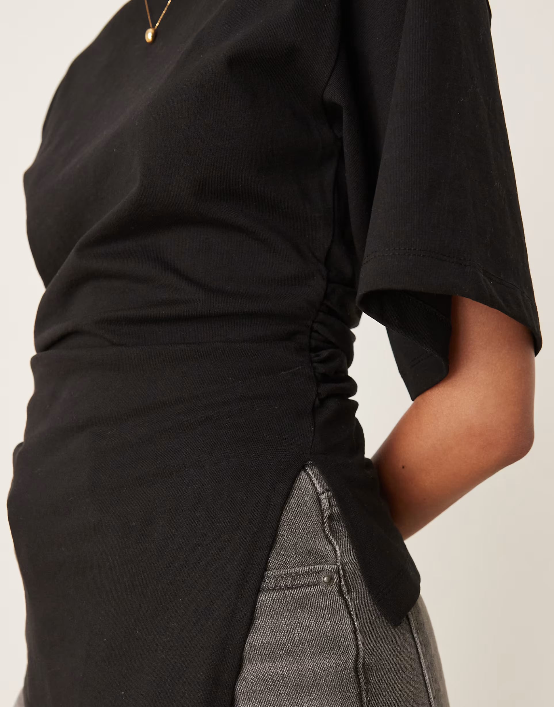 Cinched side t-shirt - Edel Essential