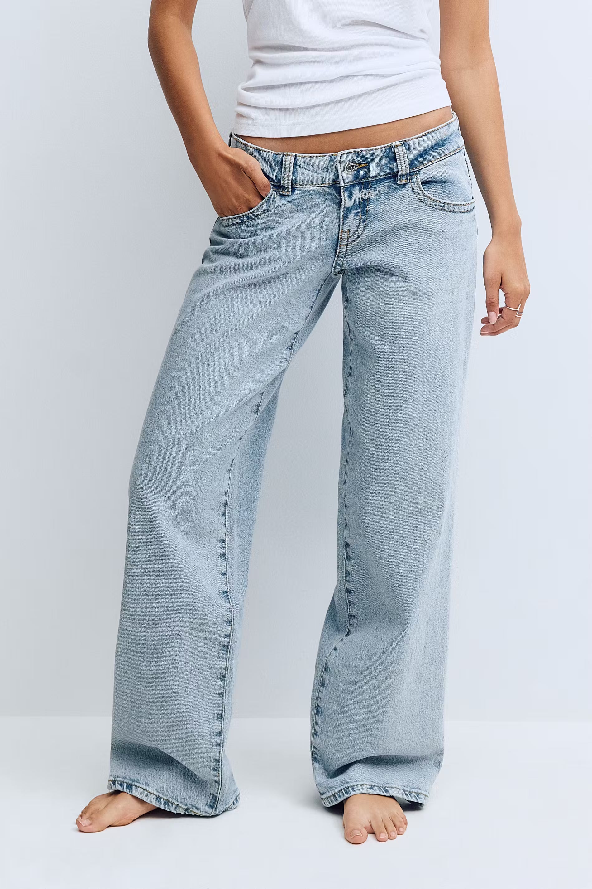 Ultra low wide jeans - Edel Essential