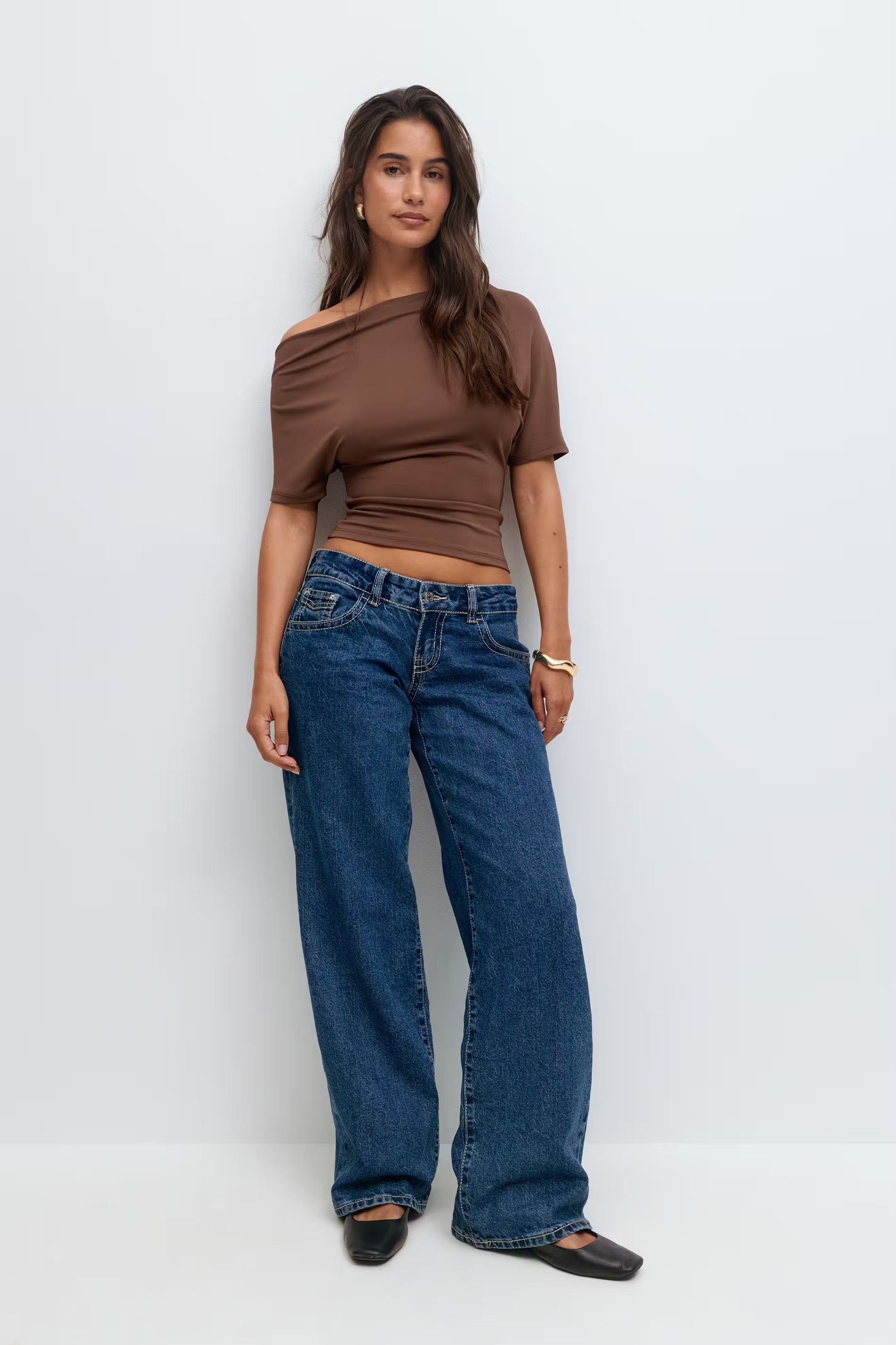Ultra low wide jeans - Edel Essential