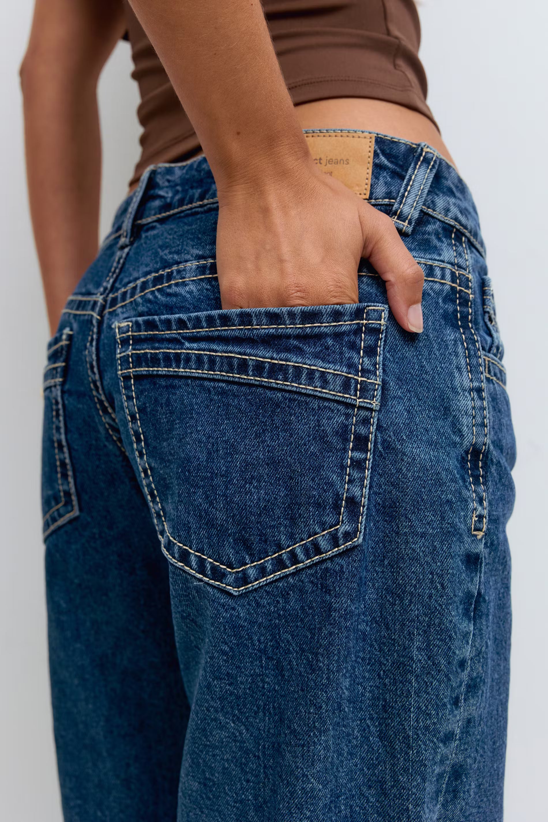 Ultra low wide jeans - Edel Essential