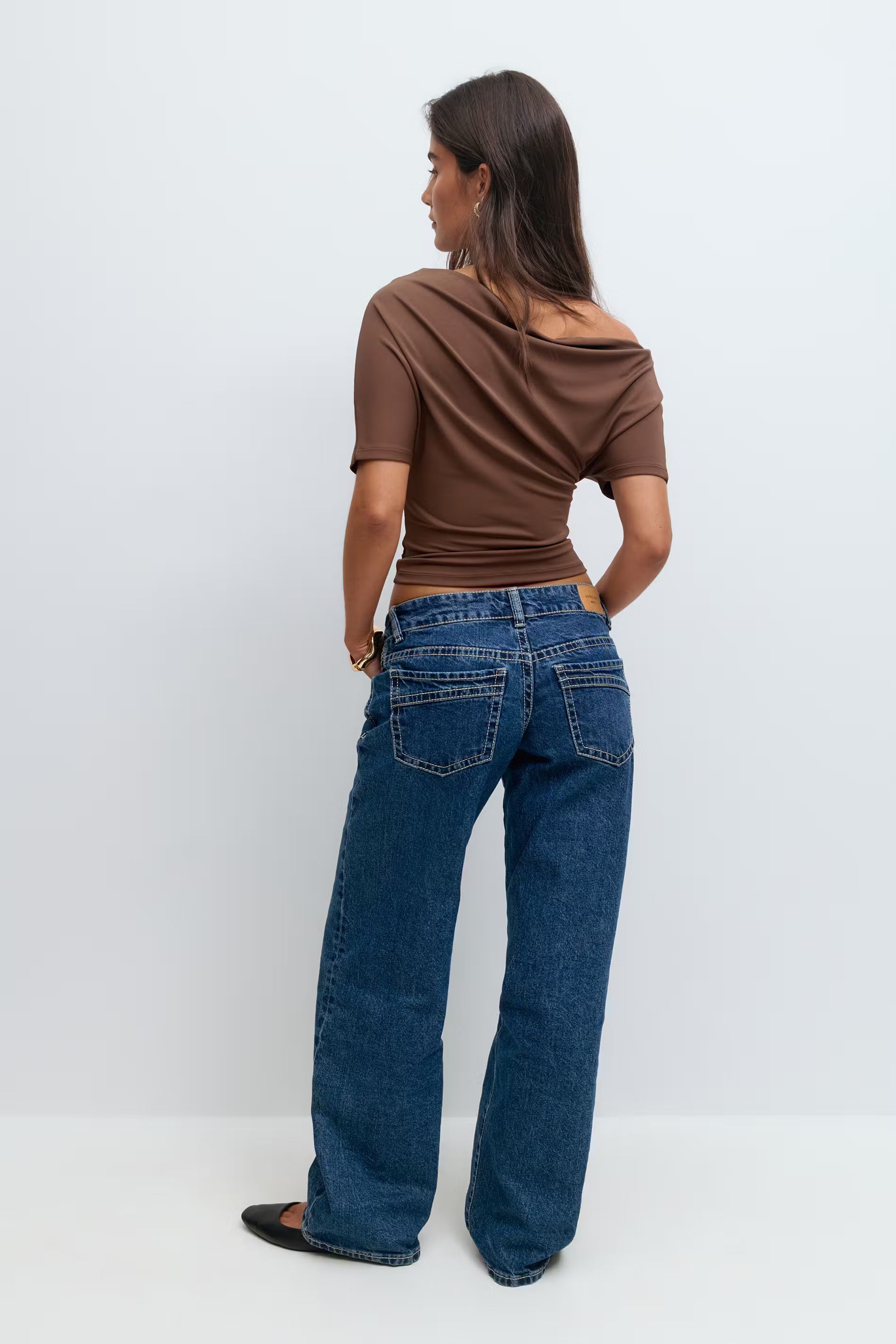 Ultra low wide jeans - Edel Essential