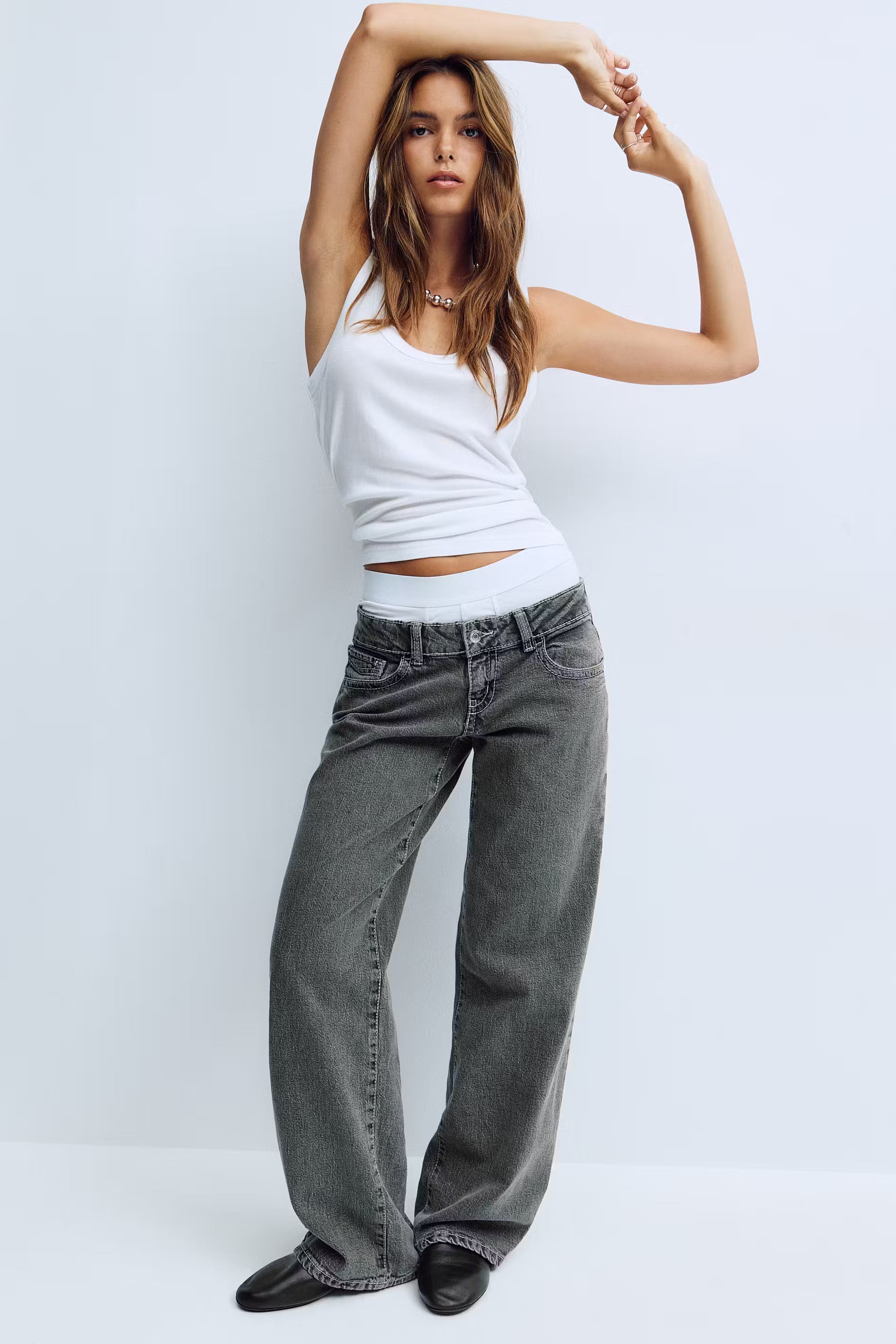 Ultra low wide jeans - Edel Essential