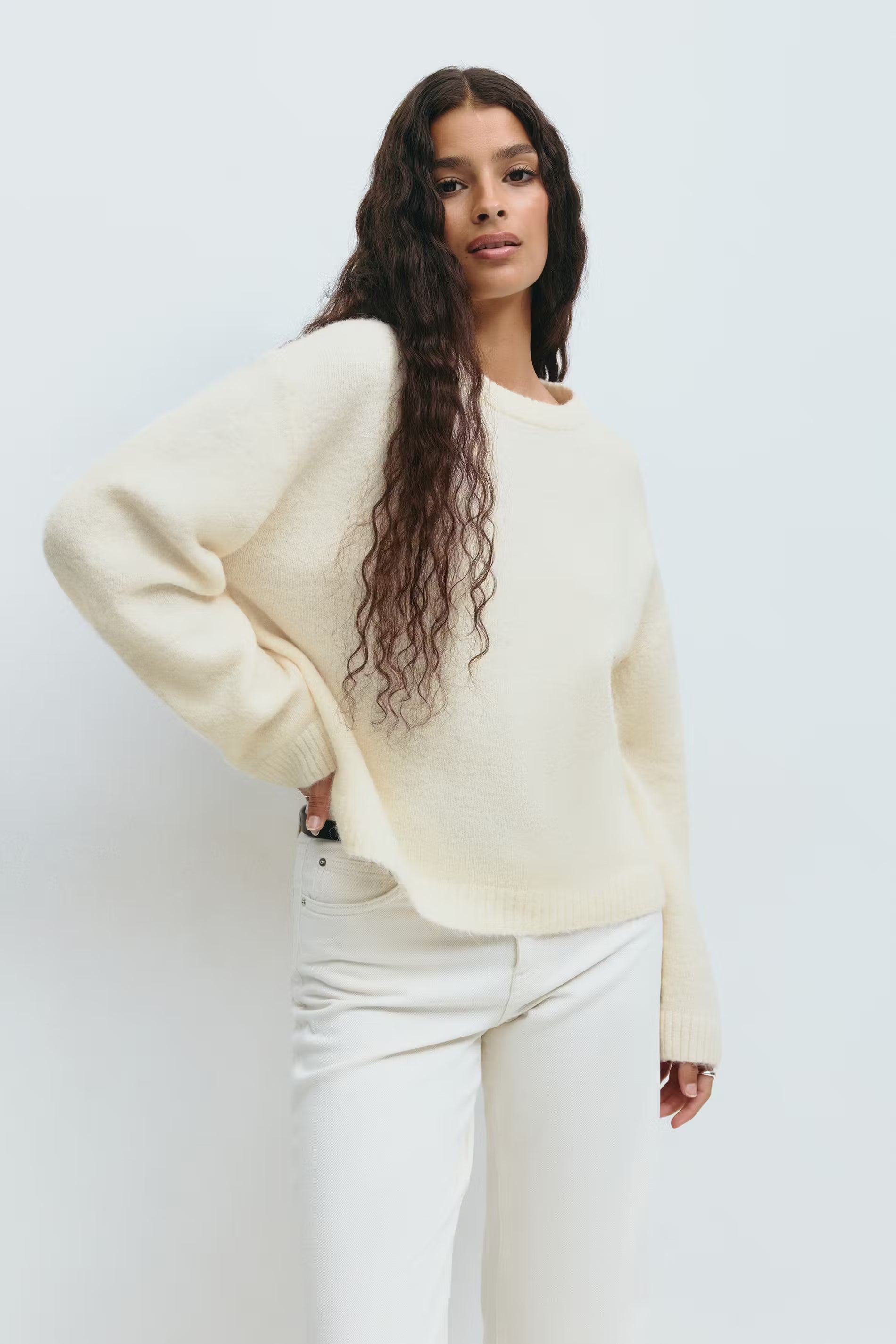 Crew neck knitted sweater - Edel Essential