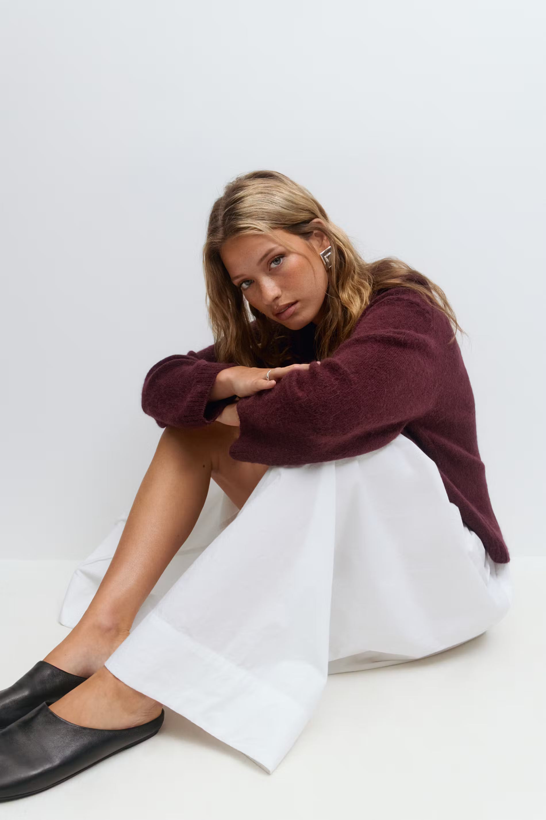 Crew neck knitted sweater - Edel Essential
