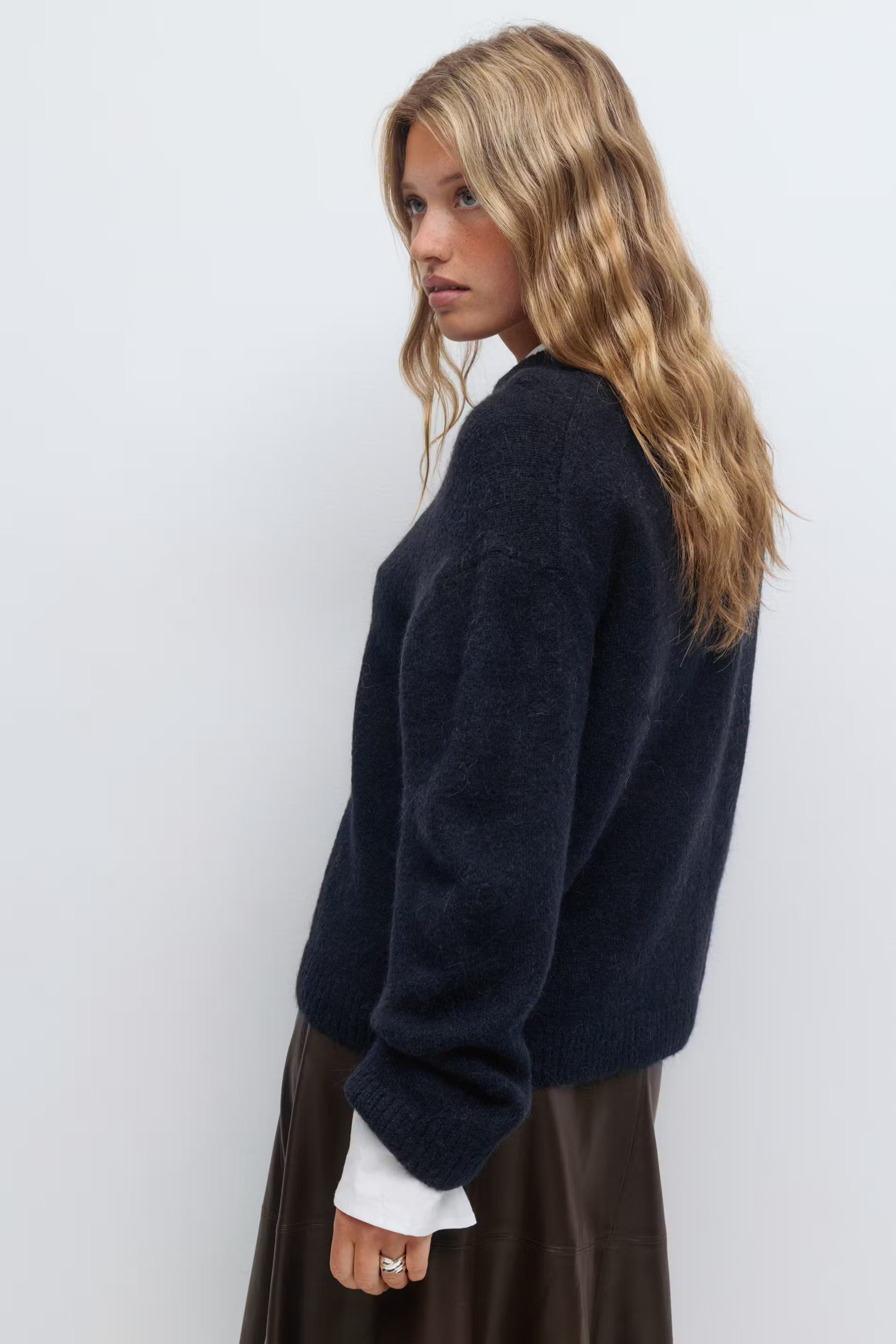 Crew neck knitted sweater - Edel Essential