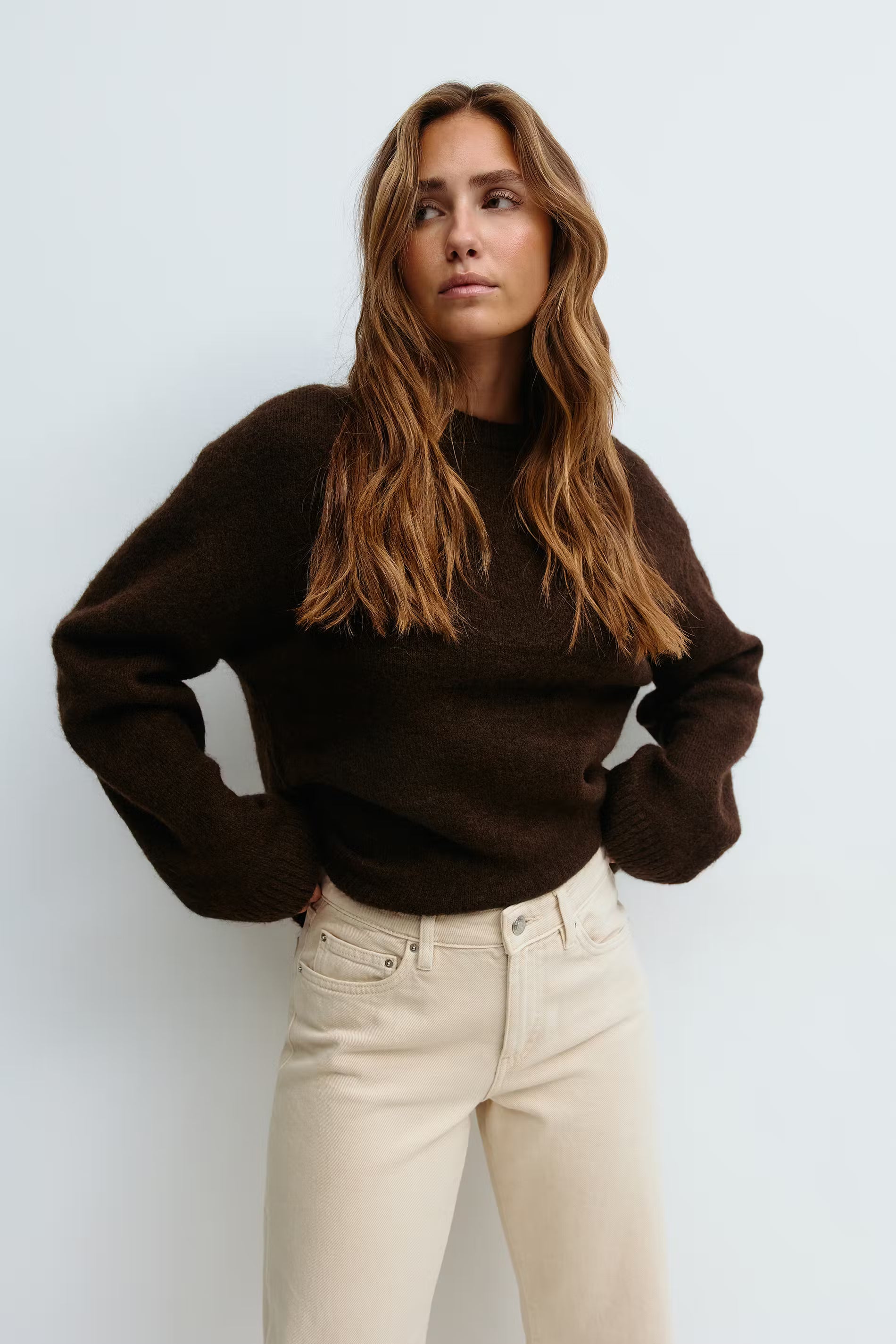 Crew neck knitted sweater - Edel Essential
