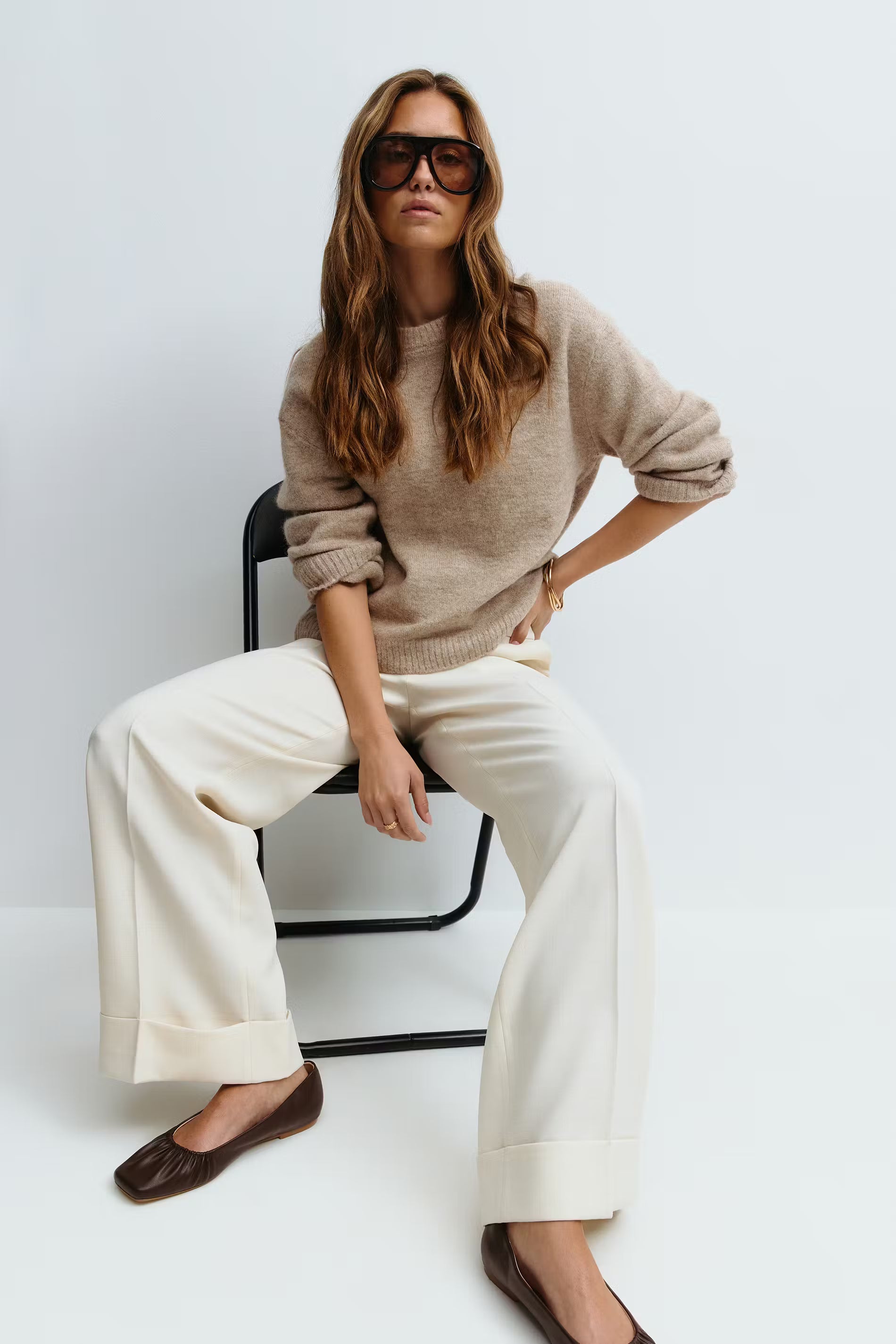 Crew neck knitted sweater - Edel Essential