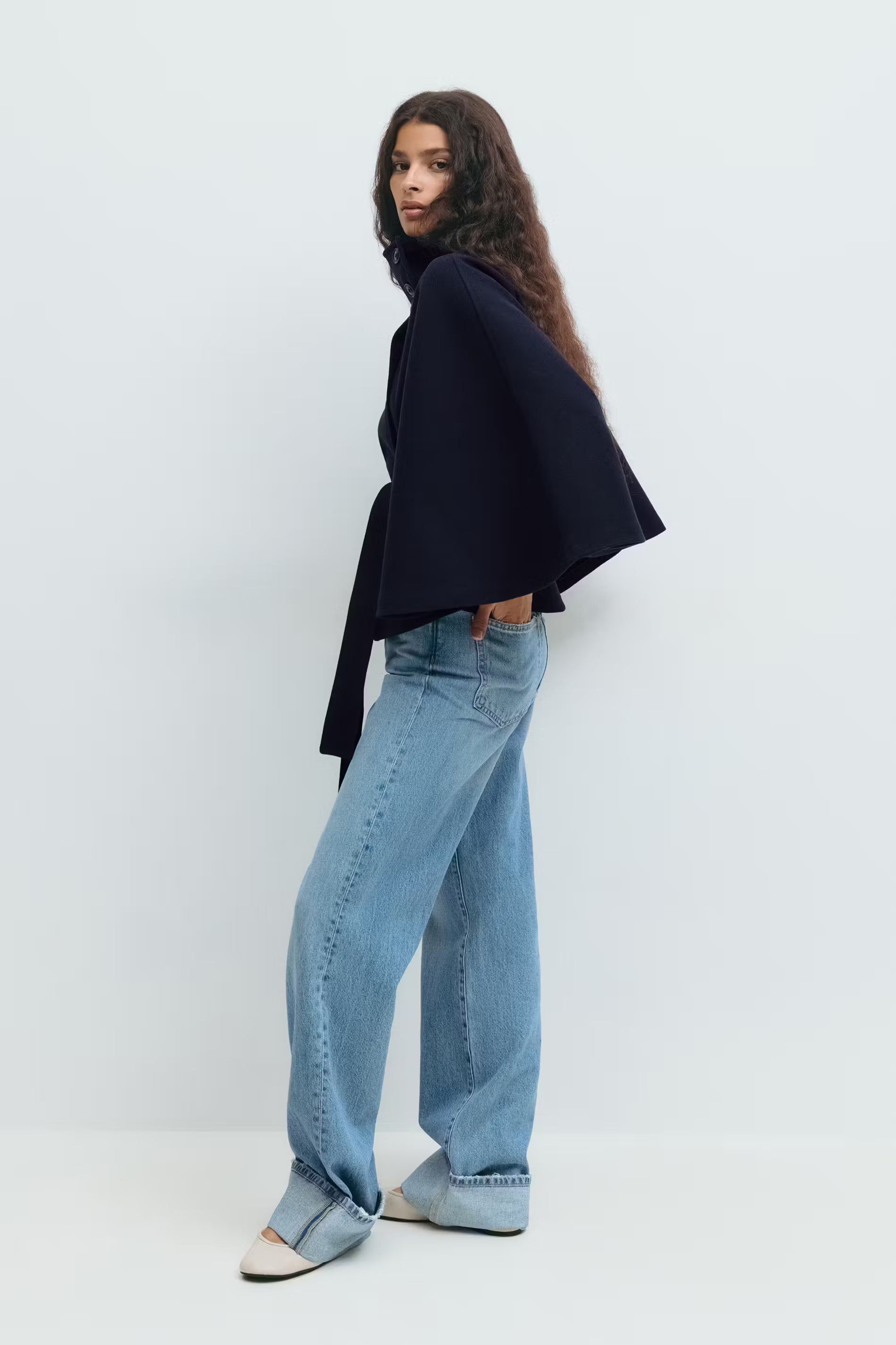 Belted cape jacket - Edel Essential