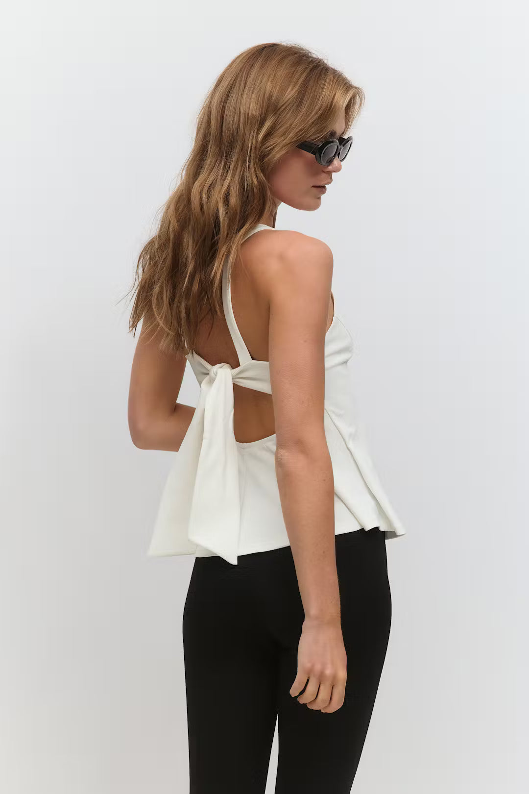 Peplum tie back top - Edel Essential