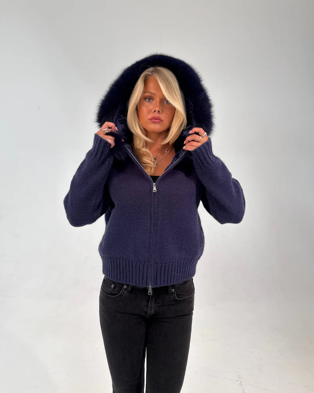 Zipped Fur Jacket - Edel Essential