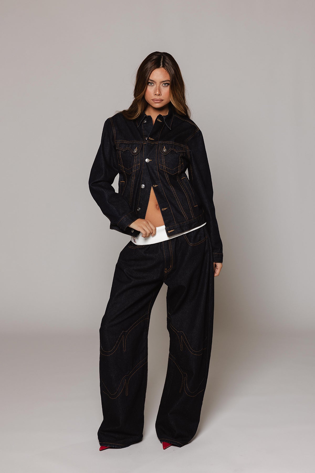 Low Rise Waistband jeans - Edel Essential