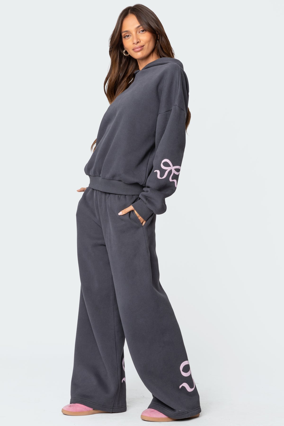 Bow Detail Hoodie + FREE Sweatpants - Edel Essential