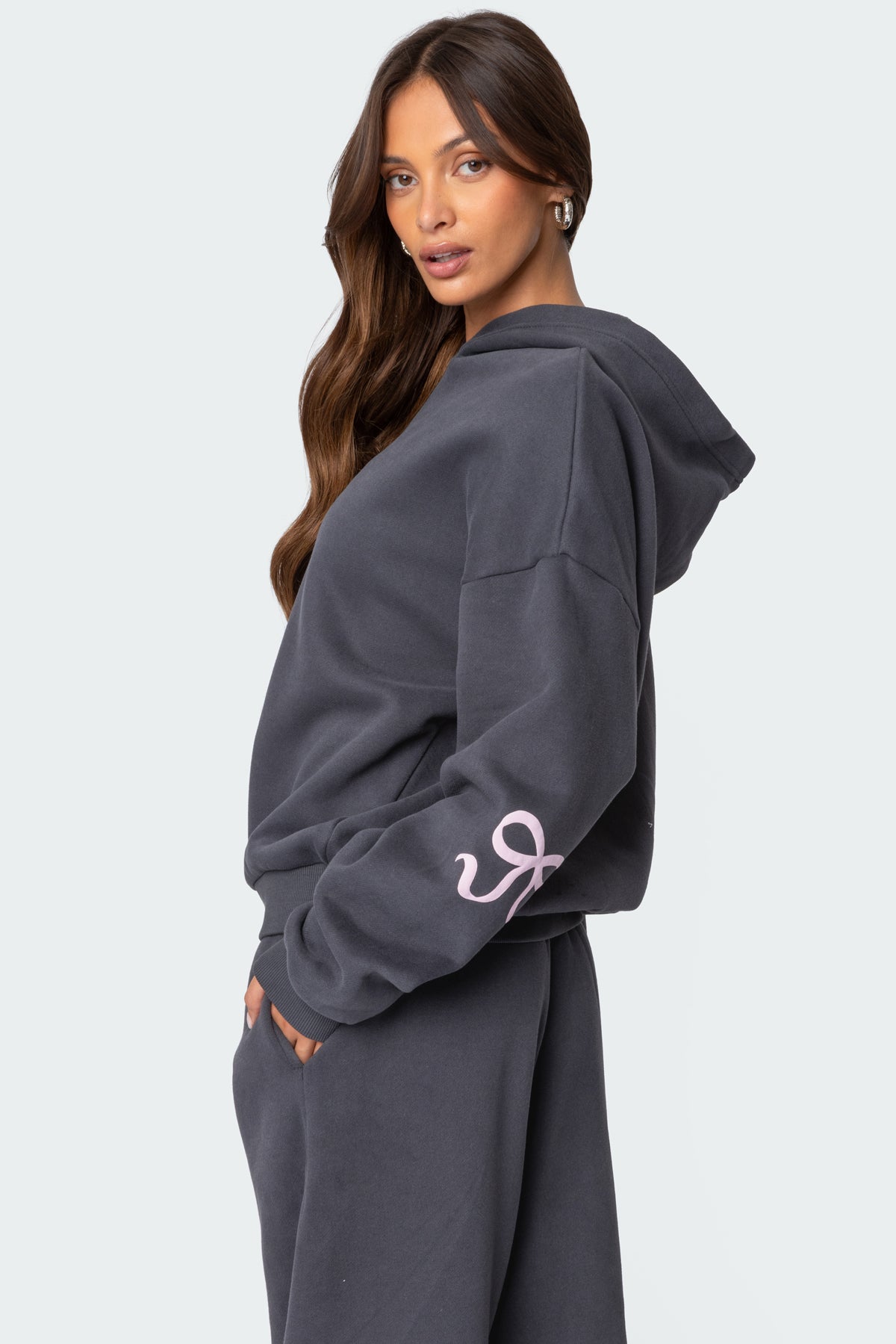 Bow Detail Hoodie + FREE Sweatpants - Edel Essential