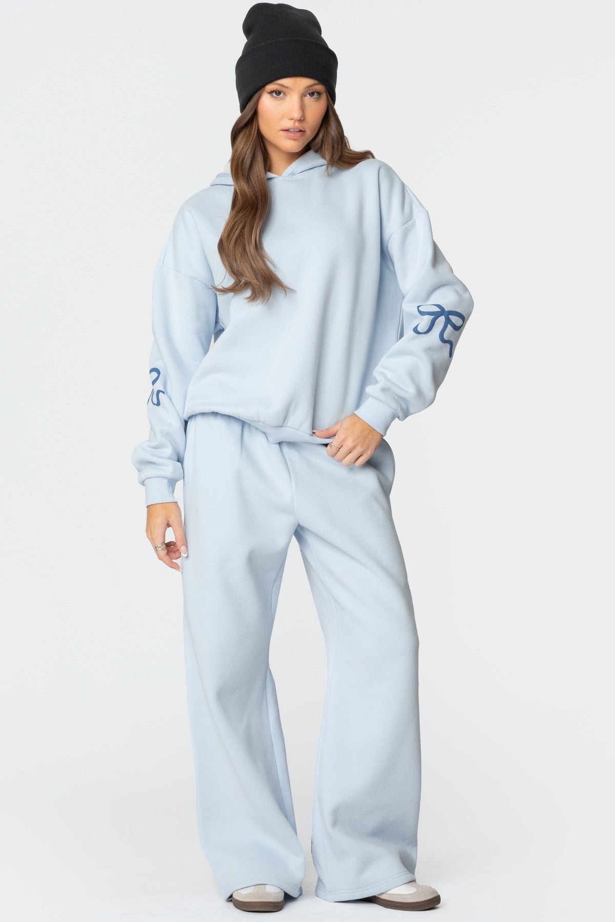 Bow Detail Hoodie + FREE Sweatpants - Edel Essential