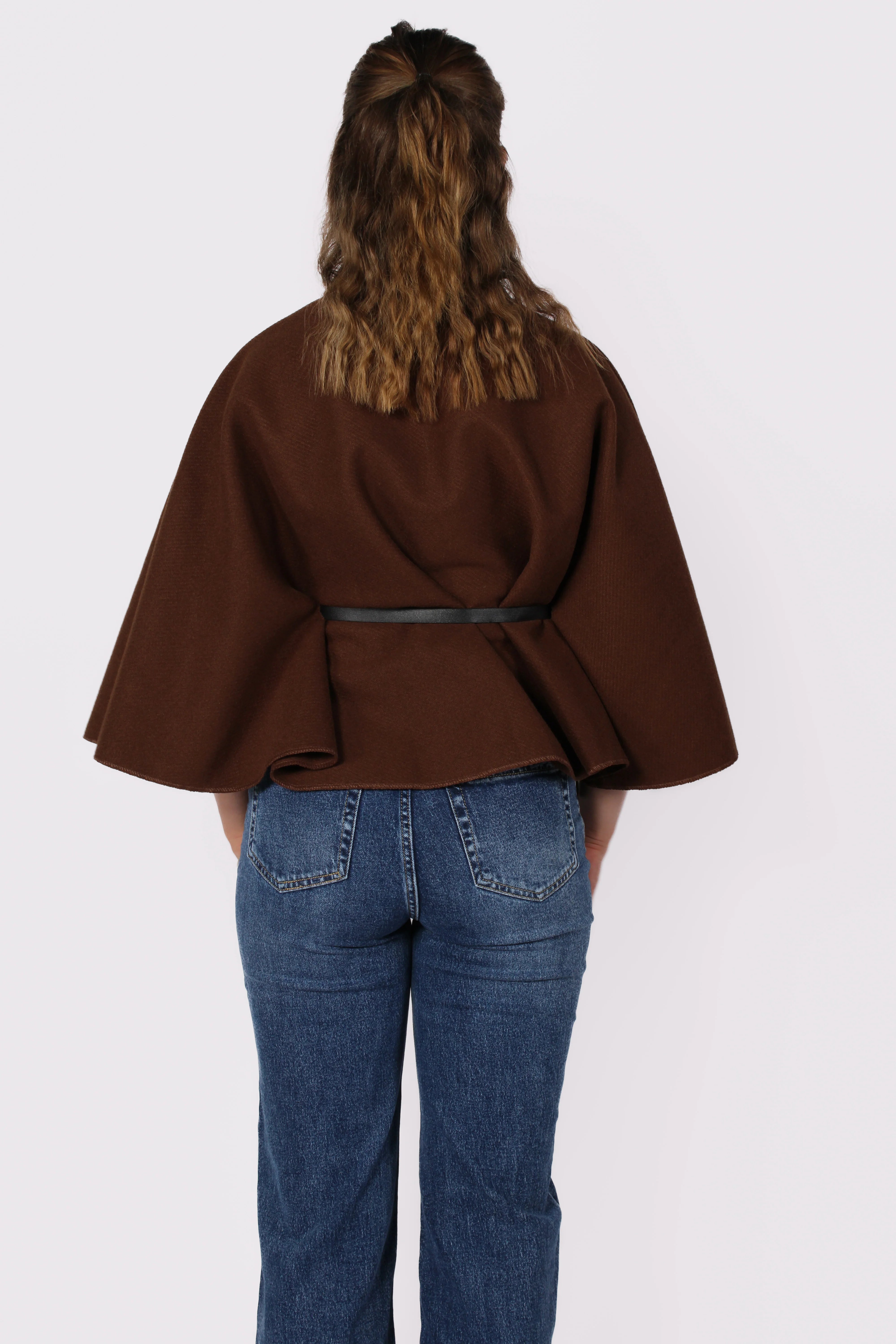 Nova Belted Cape Poncho