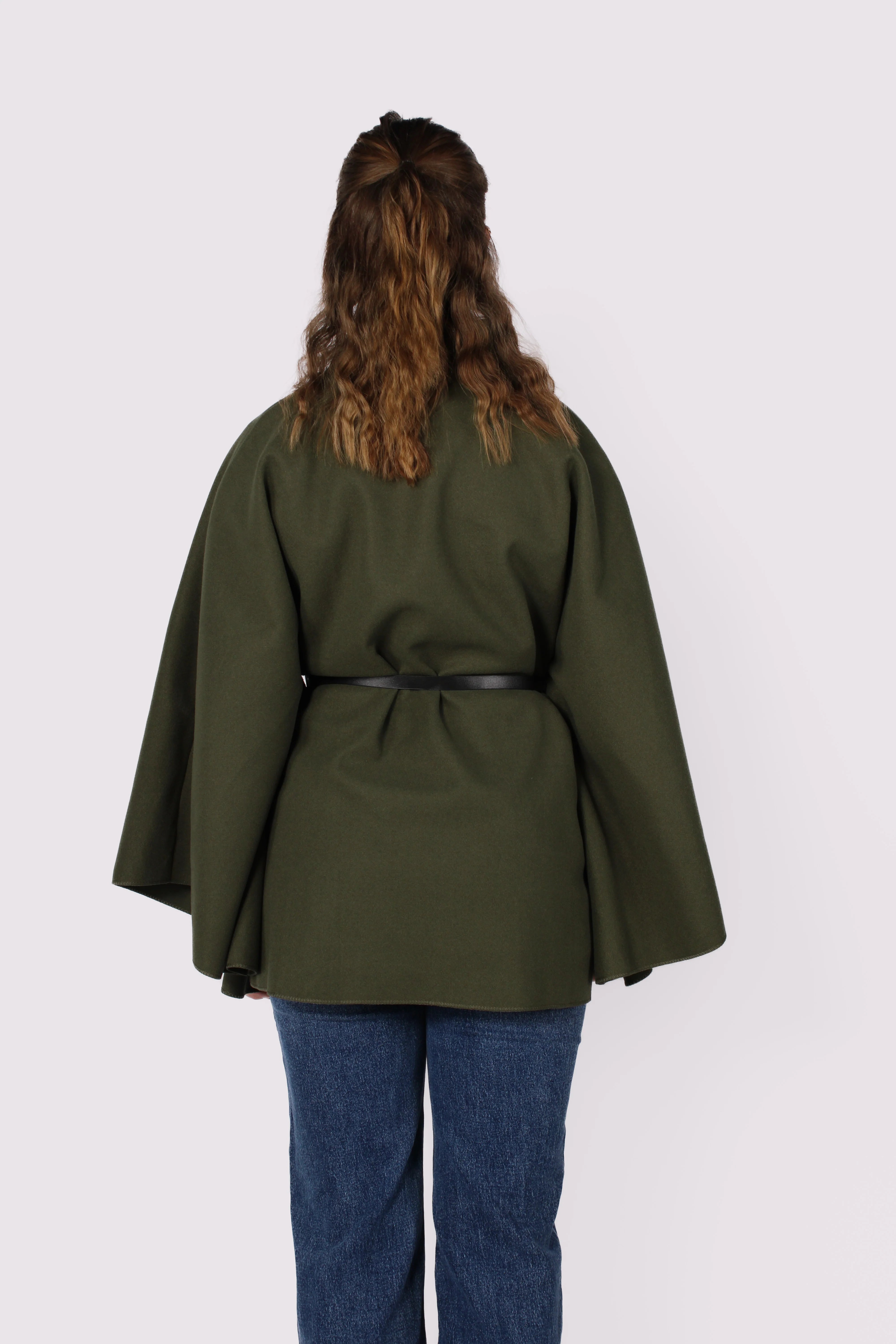Freya Belted Cape Poncho
