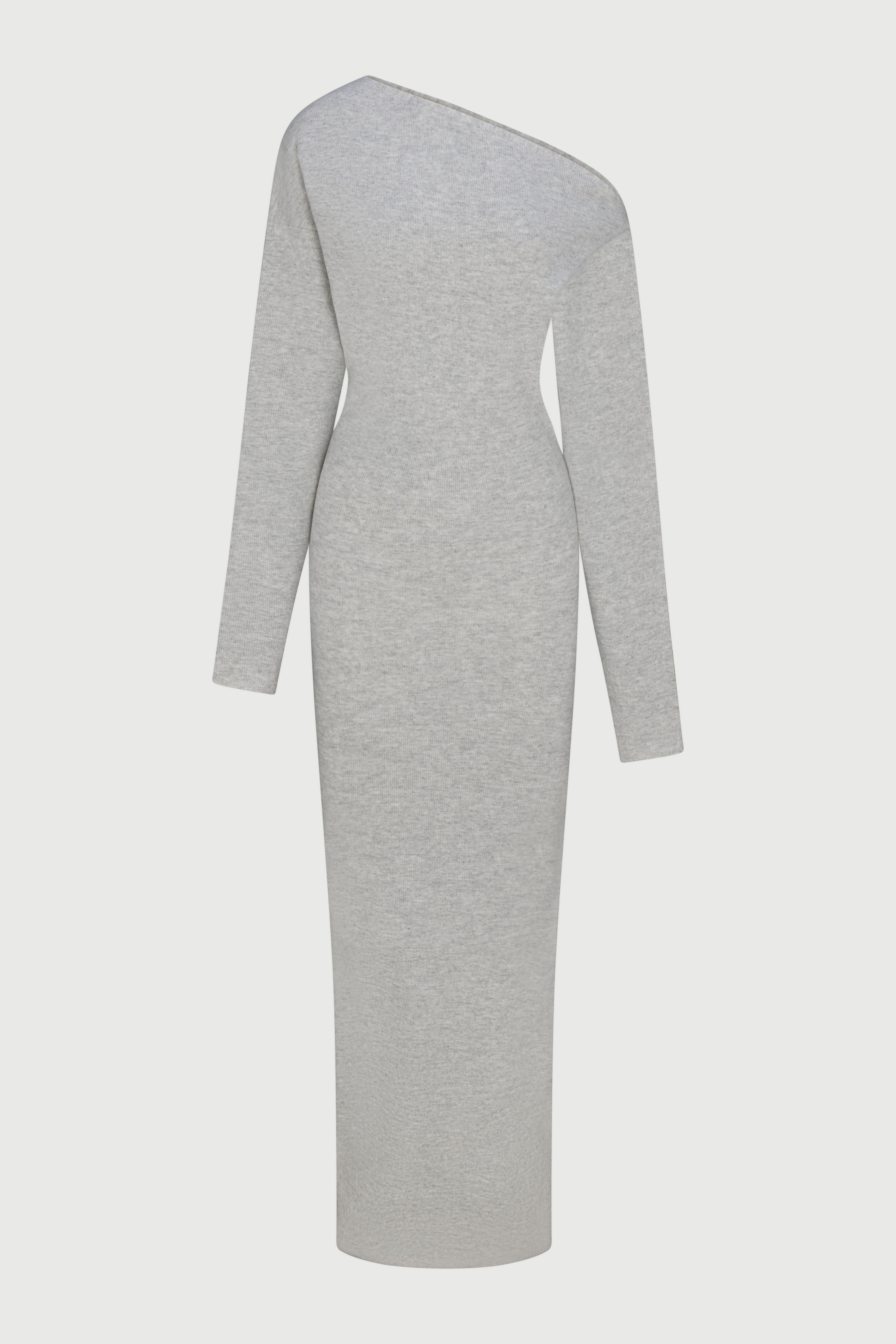 Knit Off-Shoulder Sweater Maxi Dress - Edel Essential