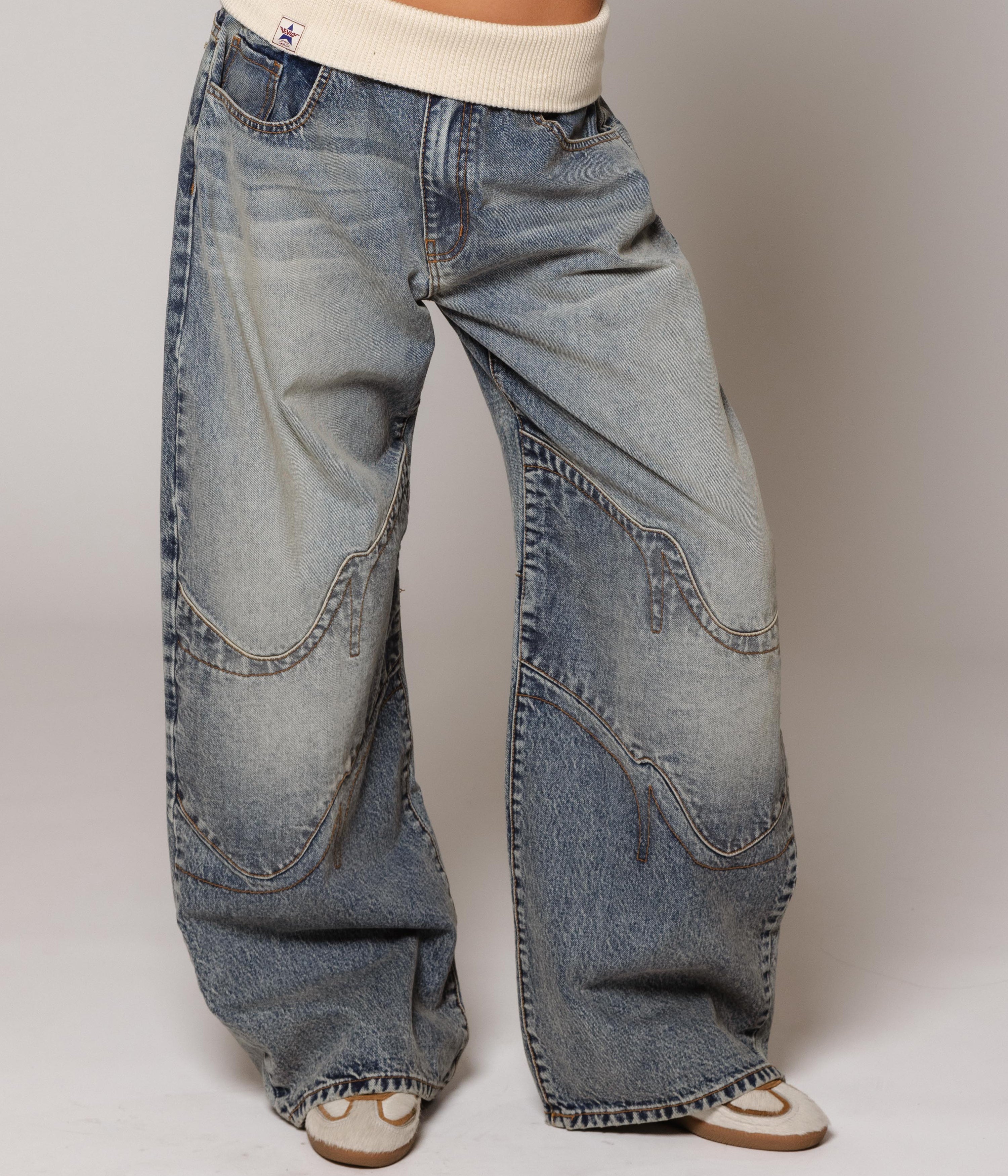 Low Rise Waistband jeans - Edel Essential