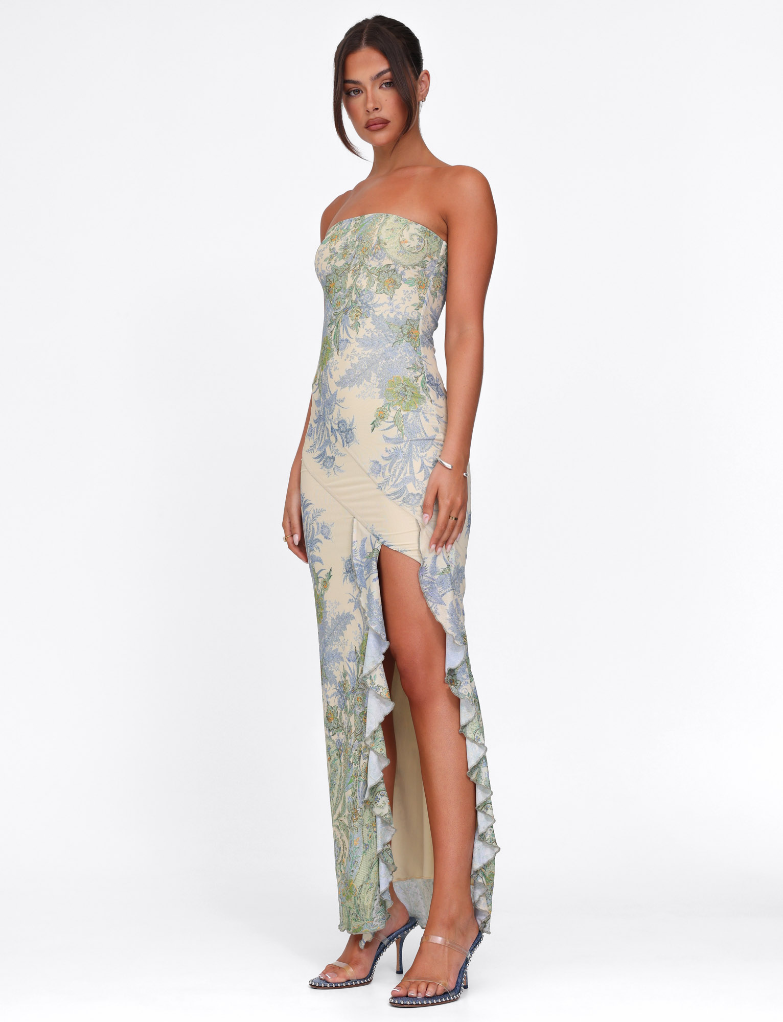 Strapless floral maxi dress - Edel Essential