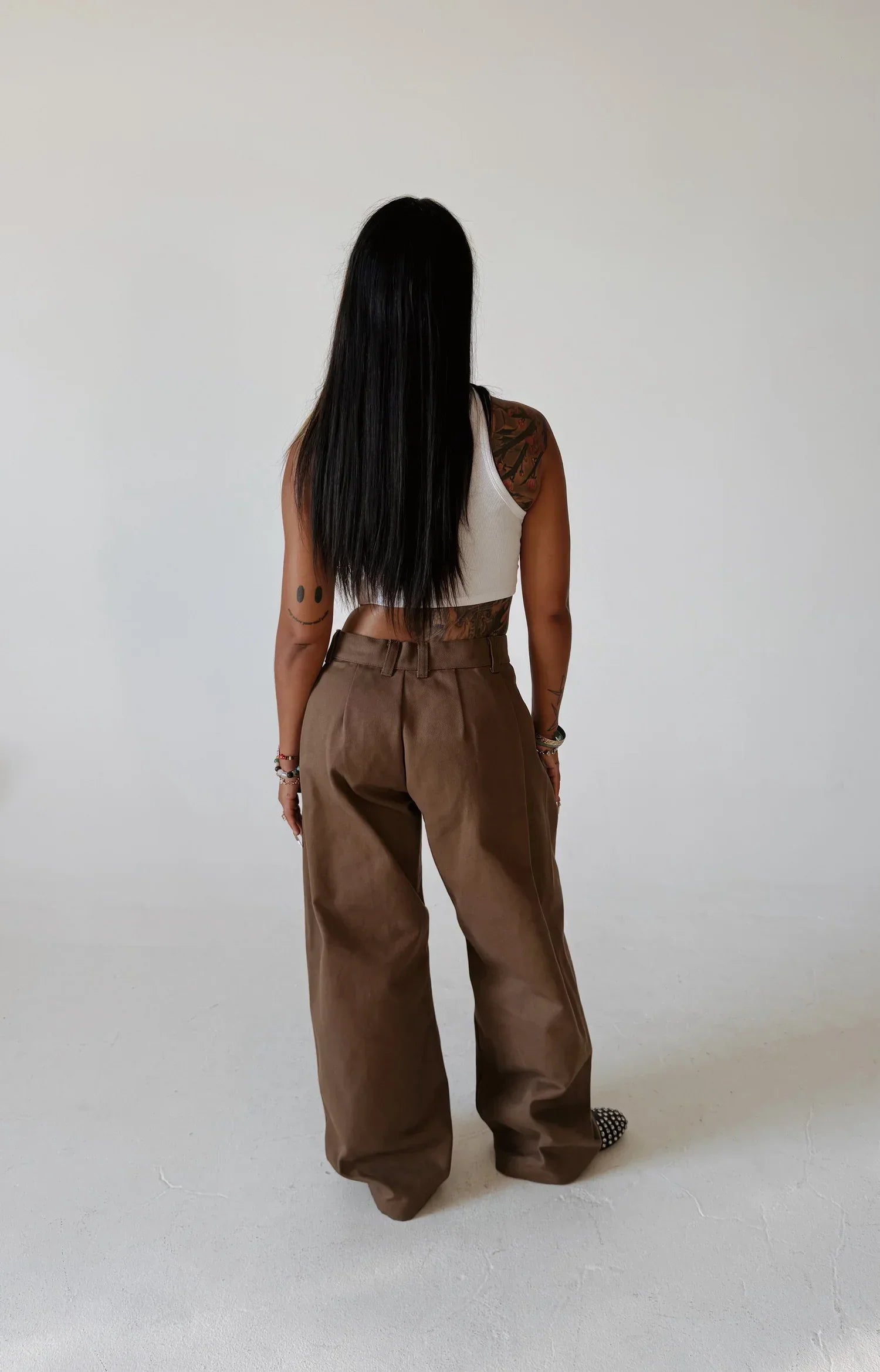 Double Pleated Trousers - Edel Essential