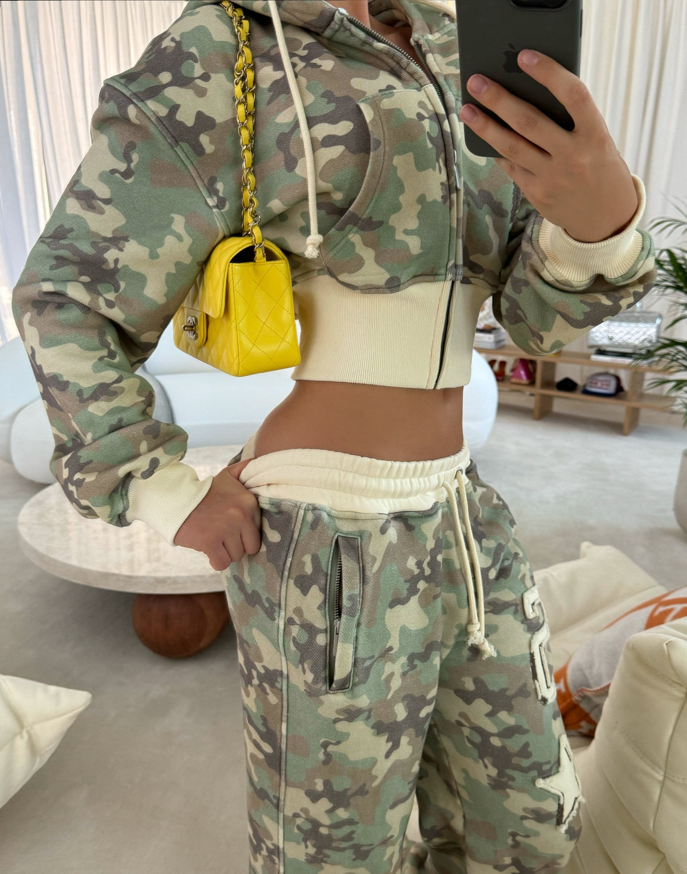 Camo Cropped Vest + FREE Baggy Sweats - Edel Essential