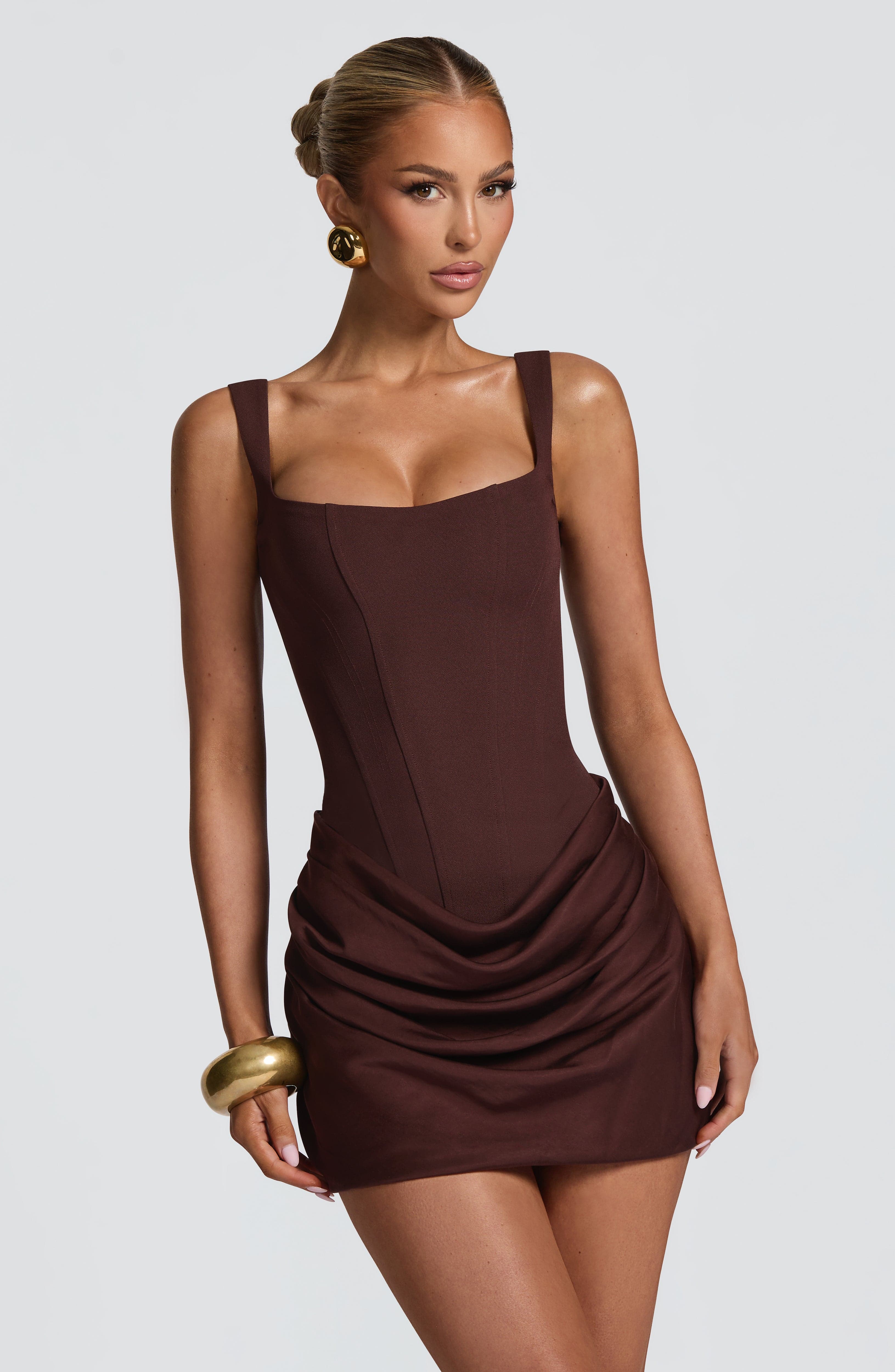 Alina Draped Mini Dress