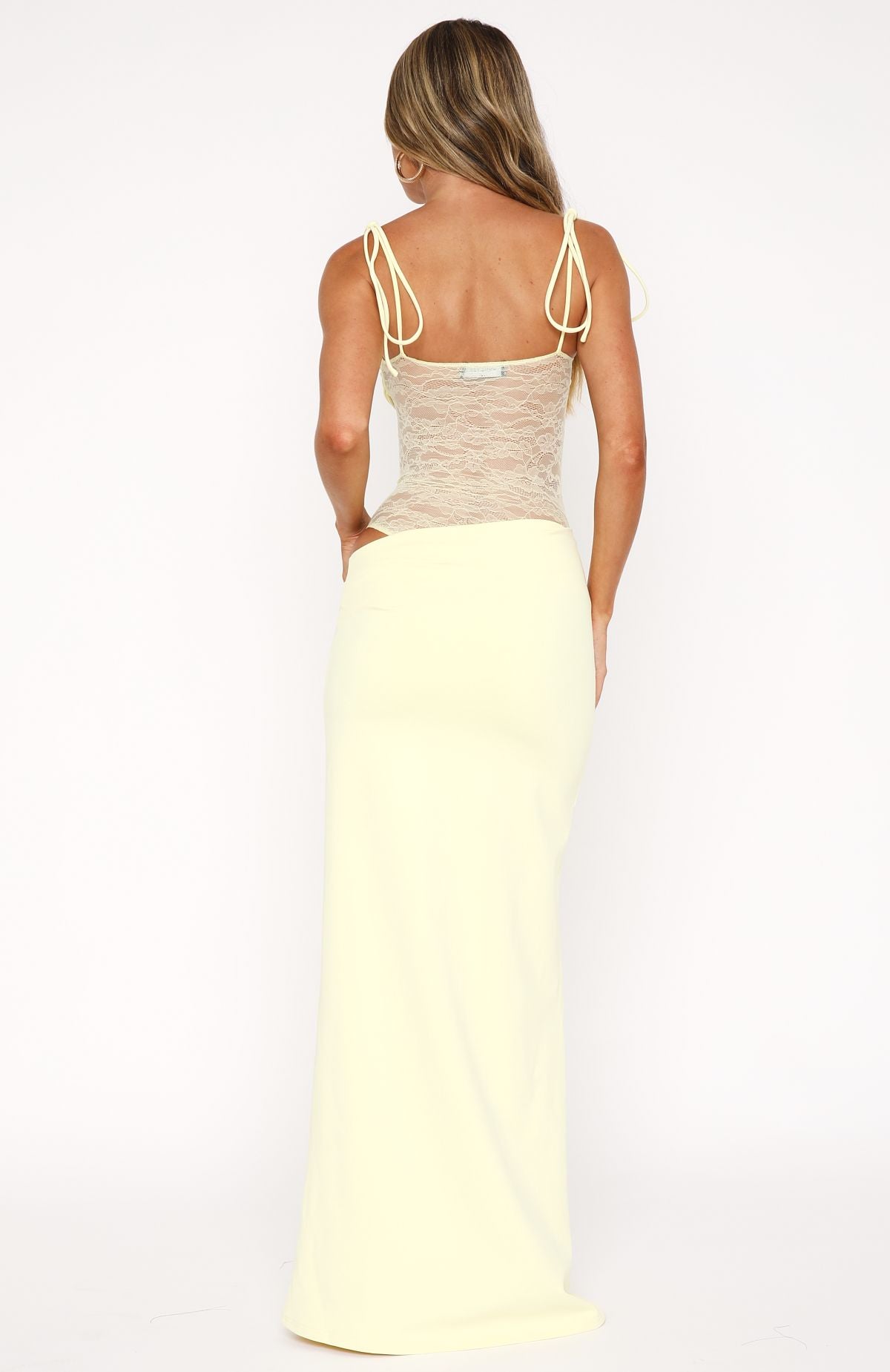 Lace panel maxi dress - Edel Essential