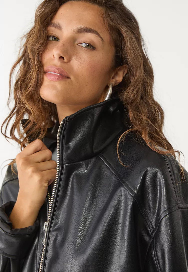 Oversized leather effect jacket - Edel Essential