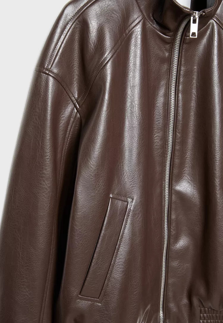 Oversized leather effect jacket - Edel Essential