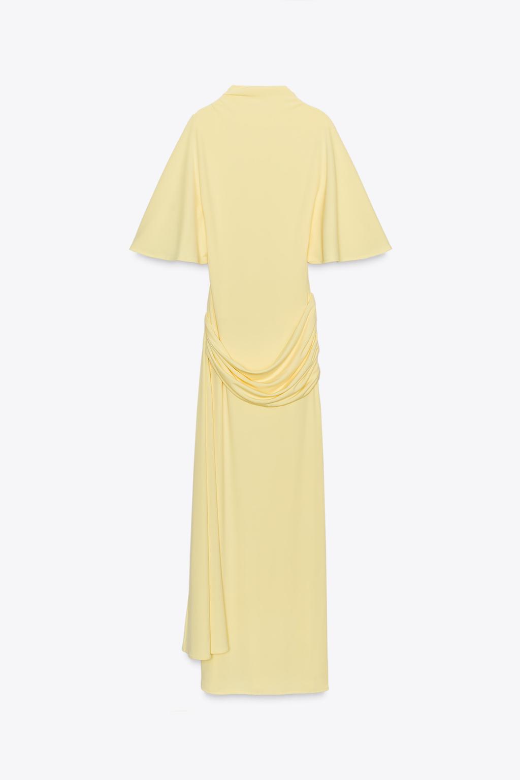 Open Back Cape Long Dress - Edel Essential