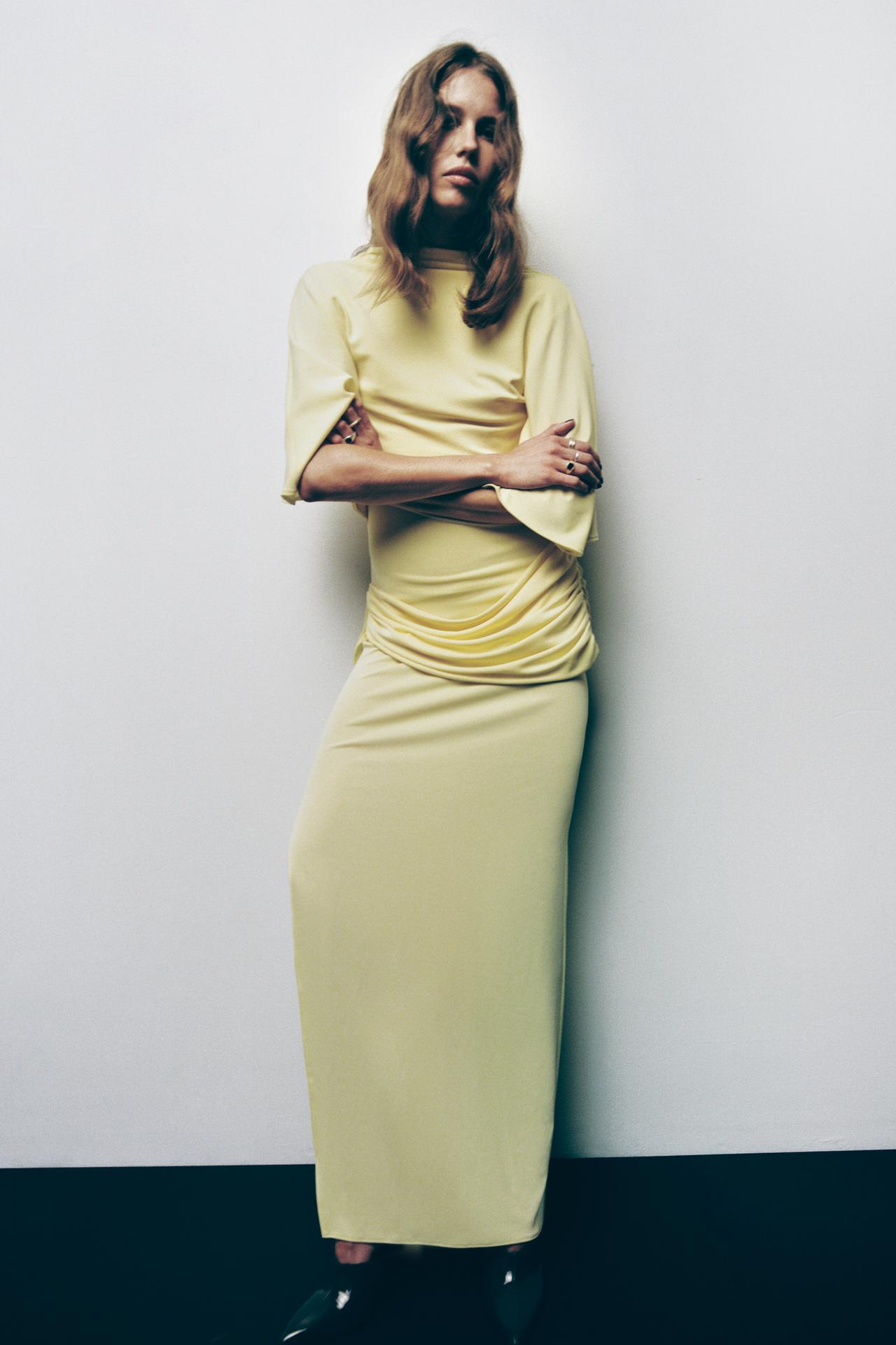Open Back Cape Long Dress - Edel Essential