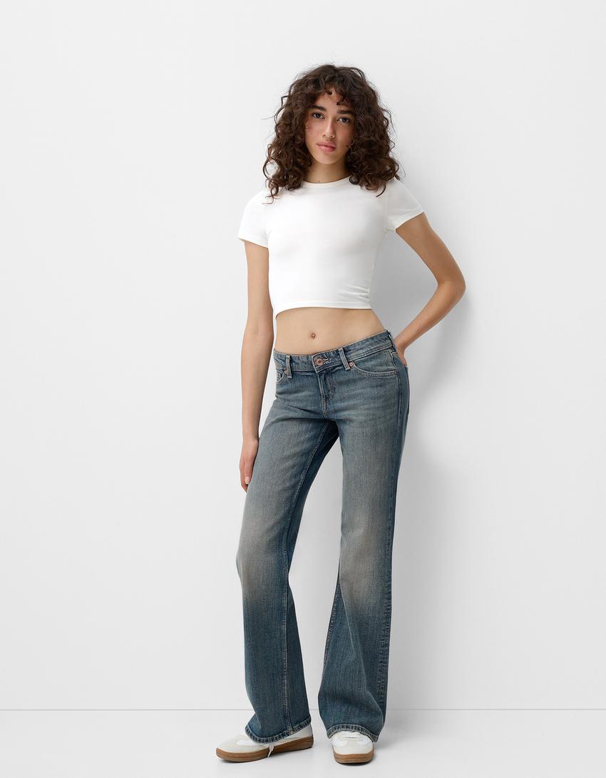 Low Waist Boot-Cut Jeans - Edel Essential