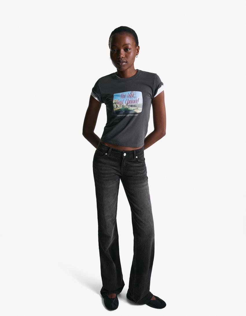 Low Waist Boot-Cut Jeans - Edel Essential