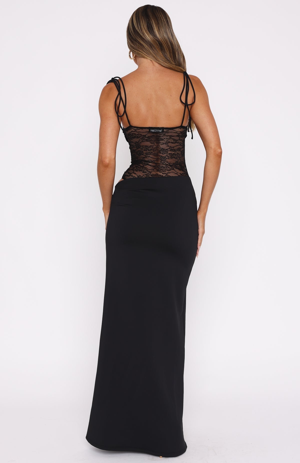 Lace panel maxi dress - Edel Essential