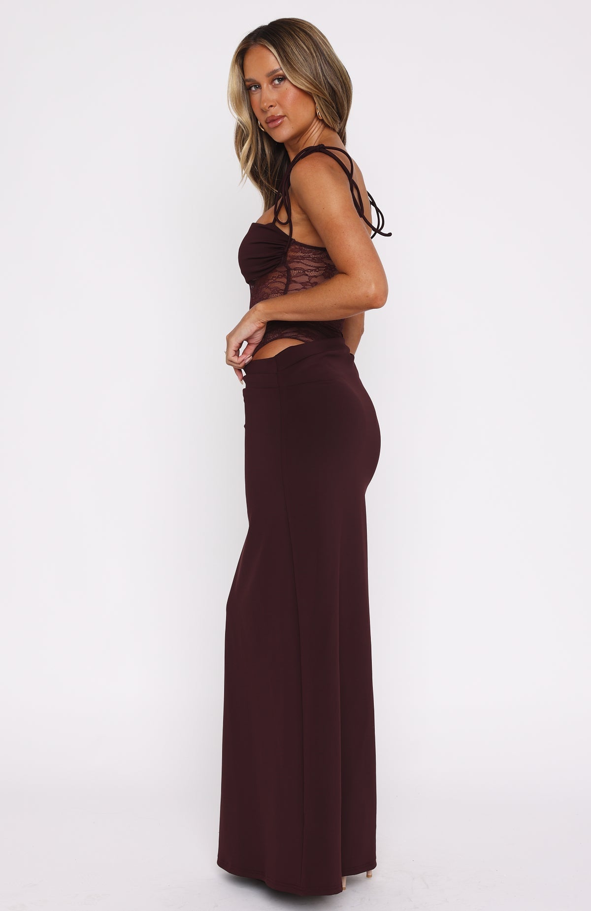Lace panel maxi dress - Edel Essential