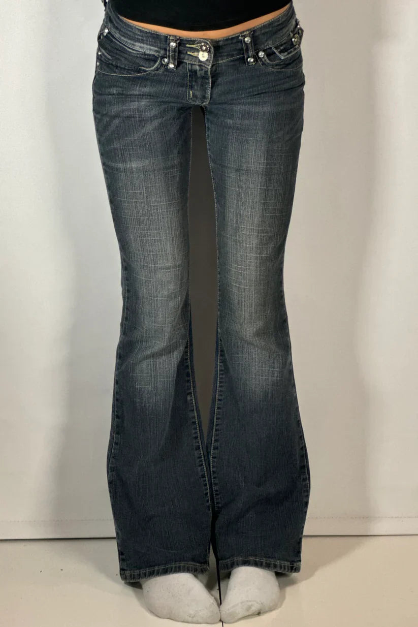 Low Rise Bootcut Jeans - Edel Essential