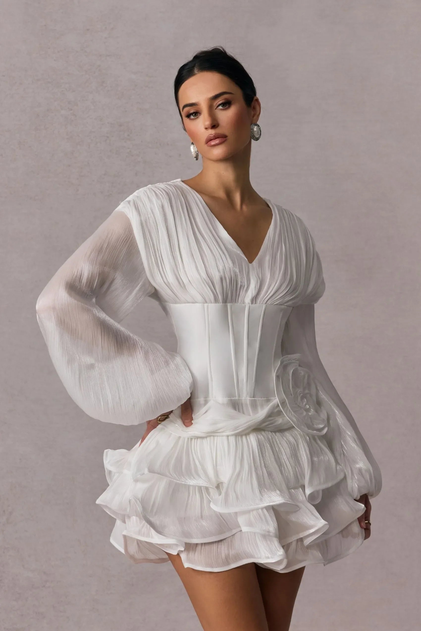 Statement ruffle mini dress - Edel Essential