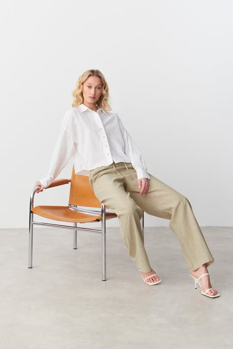 Linen blend trousers - Edel Essential