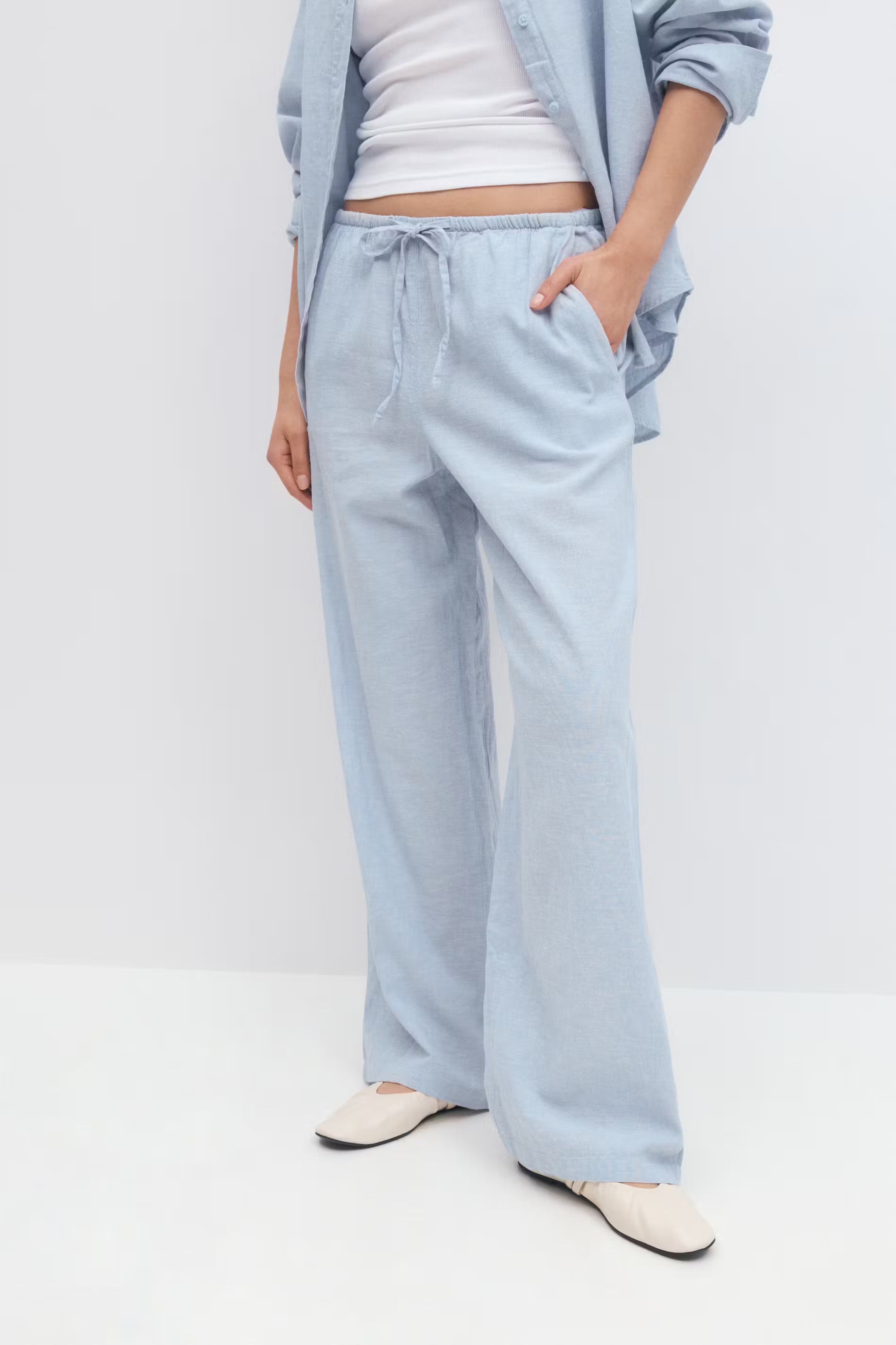 Linen blend trousers - Edel Essential