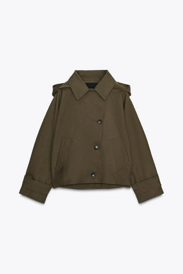 Amélie Hooded Trench Coat